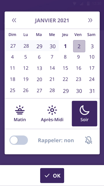 Calendrier de rappel application african puzzle