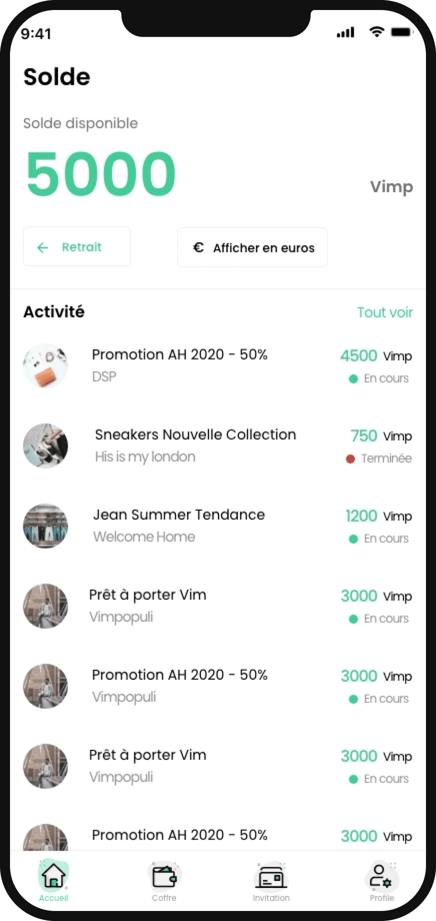 Solde application vimpopuli